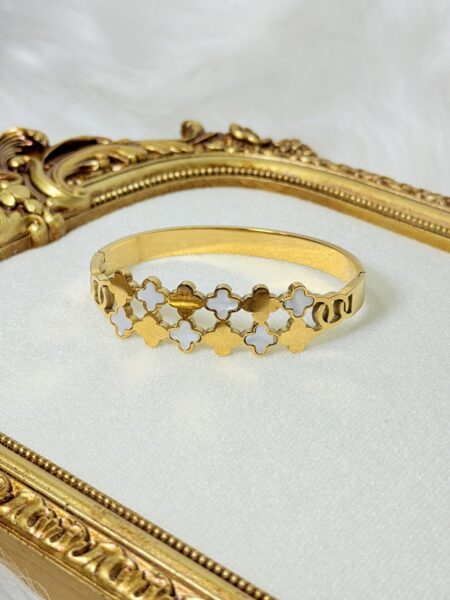 CLOVER DOUBLE LAYER BANGLE