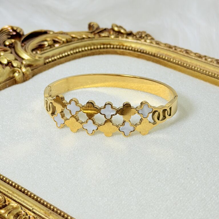 CLOVER DOUBLE LAYER BANGLE