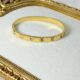SQUARE CUT GOLD BANGLE
