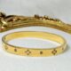 GOLD ZIRCONIA BANGLE
