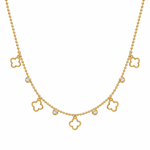 GOLD ZIRCONE NECKLACE
