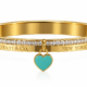 JADE HEART BANGLE