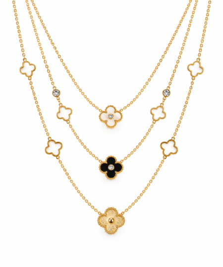 CLOVER CHARM NECKLACE