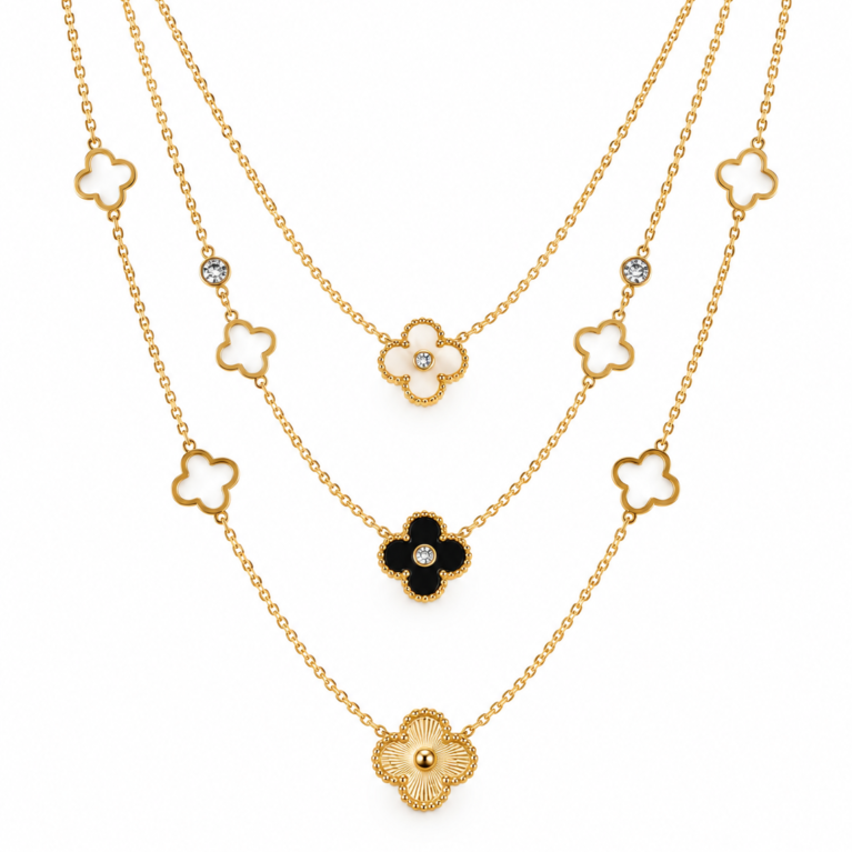 CLOVER CHARM NECKLACE