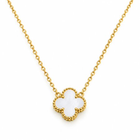 WHITE CLOVER NECKLACE