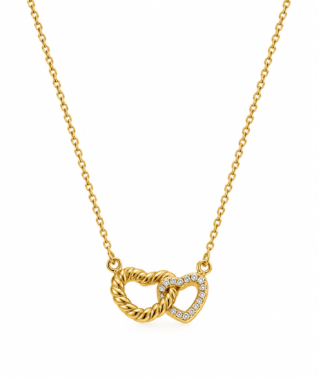 TWIN HEARTS NECKLACE
