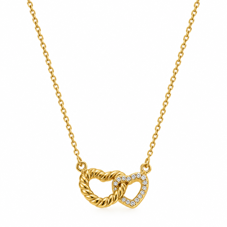 TWIN HEARTS NECKLACE